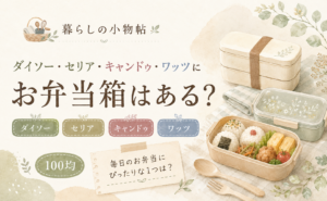 弁当箱は100均で売ってる？ダイソー・キャンドゥ・ワッツの販売状況