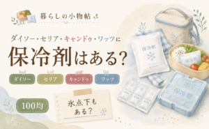 保冷剤は100均で売ってる？ダイソー・キャンドゥ・ワッツの販売状況