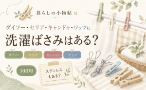 洗濯ばさみは100均で売ってる？ダイソー・キャンドゥ・ワッツの販売状況