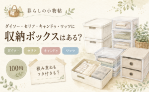 収納ボックスは100均で売ってる？ダイソー・キャンドゥ・ワッツの販売状況