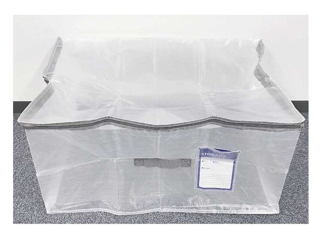 キャンドゥのクリア収納ボックス L(550円)の商品画像