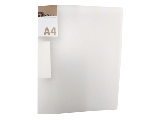 キャンドゥのDリングファイル A4 クリアー(220円)の商品画像