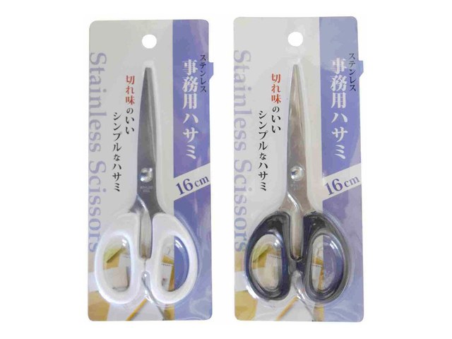 キャンドゥの事務用ステンレスハサミ 16cm（110円）の商品画像