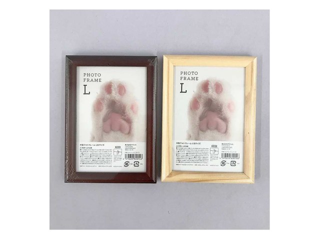 キャンドゥの木製フォトフレーム L(110円)の商品画像