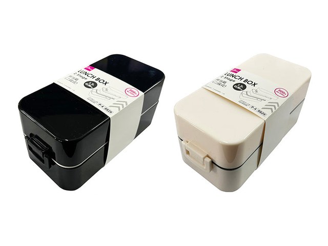 ダイソーの弁当箱（二段式）1.3L（330円）の商品画像