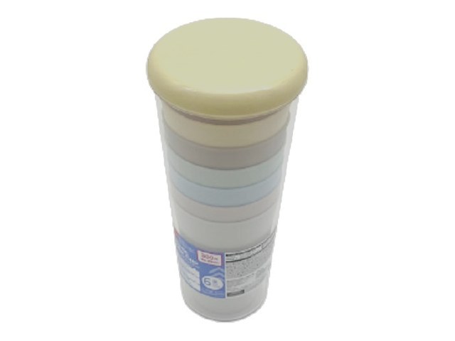 ダイソーのプラスチックカラーコップ 6個（330円）の商品画像