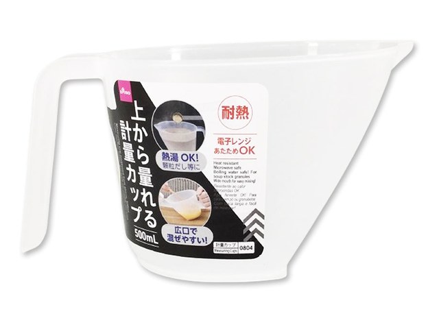 ダイソーの上から量れる耐熱計量カップ（110円）の商品画像