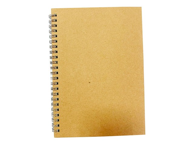 ダイソーのA5 Wリングクラフト表紙ノート 80枚（110円）の商品画像