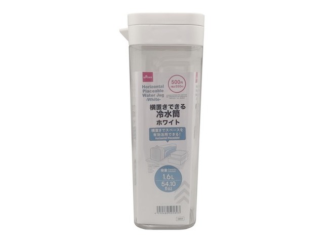 ダイソーの横置きできる冷水筒(550円)の商品画像