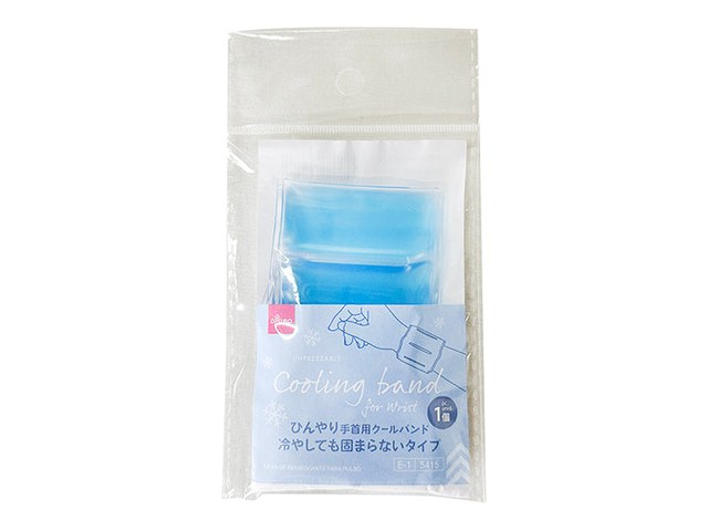 ダイソーの手首用クールバンド（110円）の商品画像