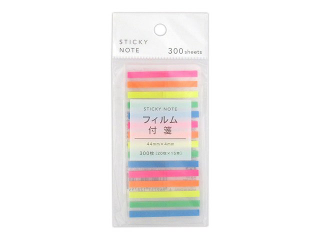 ワッツのフィルム付箋 インデックス 極細 300枚（110円）の商品画像