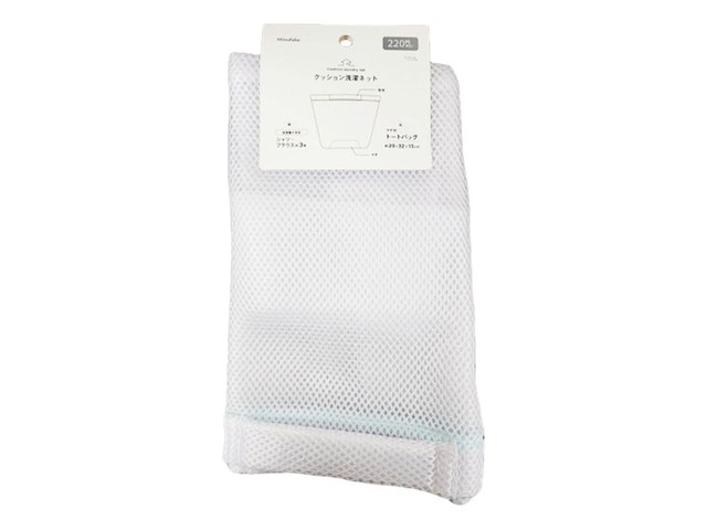 ワッツのクッション洗濯ネット マチ付トートバッグ型（220円）の商品画像