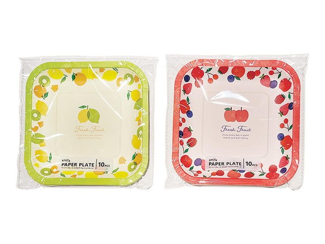 ワッツのペーパープレート スクエア 10枚（110円）の商品画像