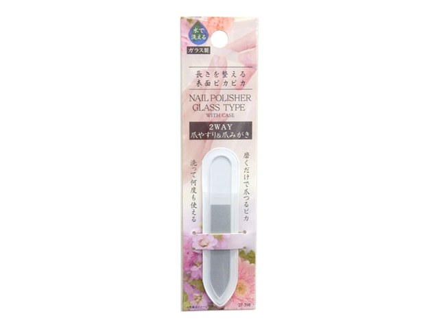 ワッツの2WAYガラス爪やすり ネイルバッファー（110円）の商品画像